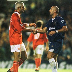 Fabrizio Ravanelli of Lazio in action during the Serie A match